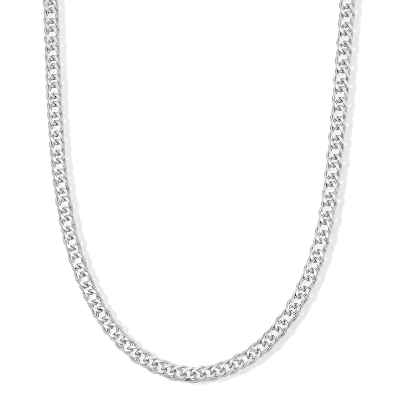 Sterling Silver Double Curb Chain Made in Italy