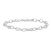 Thumbnail Image 1 of Oval Rolo Chain Bracelet in Sterling Silver - 7.5"