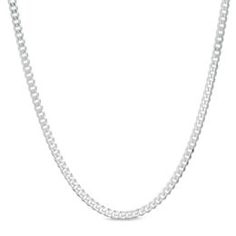 Made in Italy 080 Gauge Curb Chain Necklace in Sterling Silver - 26&quot;