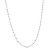 120 Gauge Diamond-Cut Bead Chain Necklace in Sterling Silver - 16"