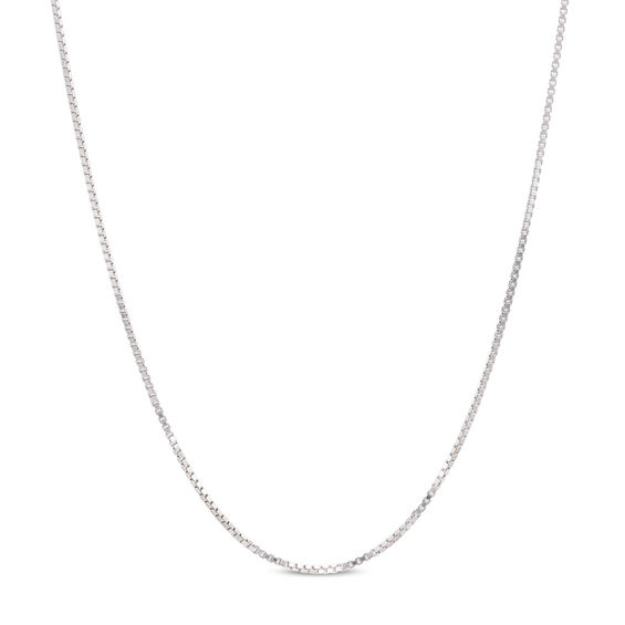 Gauge Box Chain Necklace in Sterling Silver