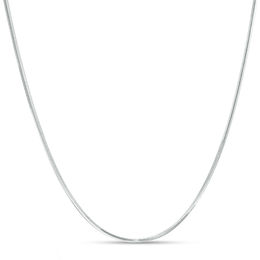 Made in Italy 025 Gauge Diamond-Cut Snake Chain Necklace in Sterling Silver - 20&quot;
