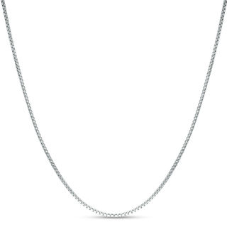 Made in Italy 019 Gauge Box Chain Necklace in Sterling Silver - 20"