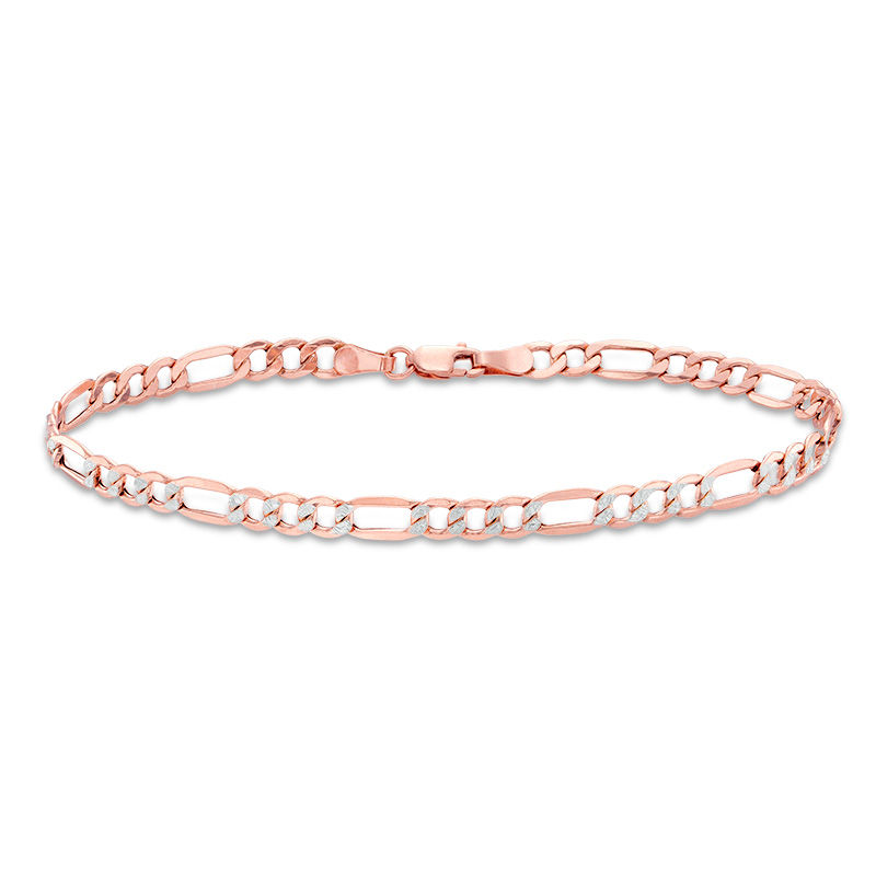 10K Rose Gold Victorian Architectural Taille d'Epargne Bracelet - Ruby Lane