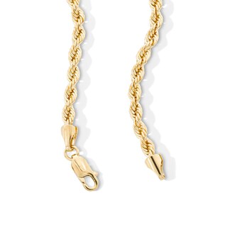10K Hollow Gold Rope Chain - 30"