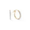 Thumbnail Image 0 of Made in Italy Crystal Hoop Earrings in 10K Gold