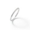 Cubic Zirconia Stackable Band in Sterling Silver - Size 6