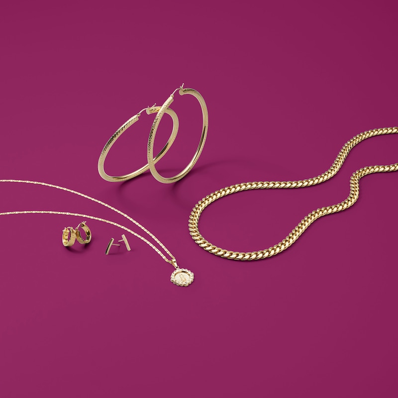 Main Image 2 of Bar Drop Earrings in 10K Gold