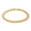200 Gauge Cuban Curb Chain Bracelet in 10K Hollow Gold Bonded Sterling Silver - 8.5"