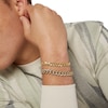 200 Gauge Cuban Curb Chain Bracelet in 10K Hollow Gold Bonded Sterling Silver - 8.5"