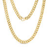 200 Gauge Curb Chain Necklace in 10K Gold Bonded Sterling Silver - 22"