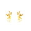 Made in Italy Curved "X" Stud Earrings in 10K Gold