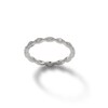 Cubic Zirconia Vintage-Style Marquise Stackable Band in Sterling Silver - Size 6