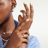 Thumbnail Image 4 of Solid Sterling Silver CZ Vintage-Style Marquise Stackable Band