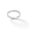 Cubic Zirconia Eternity Band in Sterling Silver - Size 6