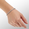 Thumbnail Image 3 of Cubic Zirconia Circle Link Bolo Bracelet in Sterling Silver - 9"