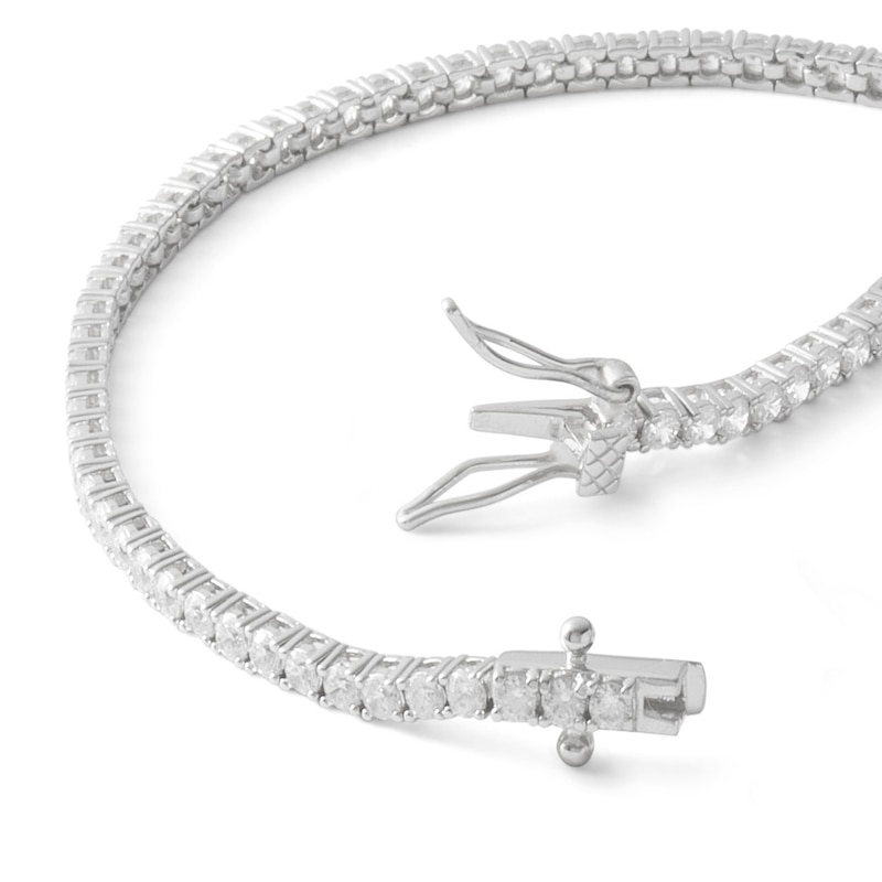 Cubic Zirconia Tennis Bracelet in Sterling Silver - 7.25"