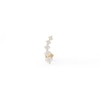 Thumbnail Image 2 of 14K Tube Gold CZ Graduated Stone Stud - 18G 5/16"