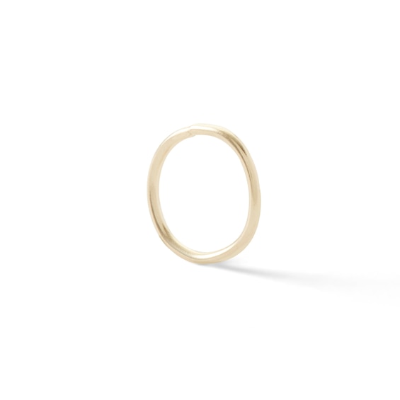 14K Solid Gold Hoop