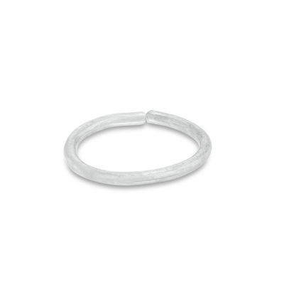 14K Solid White Gold Hoop - 19G 5/16"
