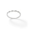 Cubic Zirconia Twist Stackable Band in Sterling Silver - Size 9