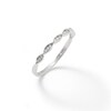 Cubic Zirconia Twist Stackable Band in Sterling Silver - Size 9