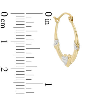 ピアス Basic Two Tone Hoop Earrings #3106 TWO-TONE CHUNKY HOOP EARRINGS - GOLD / SILVER | COS