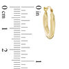 Twist Hoop Earrings in 10K Gold