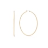 70mm Hoop Earrings in 10K Tube Hollow Gold