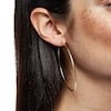 Thumbnail Image 3 of 10K Tube Hollow Gold Hoops