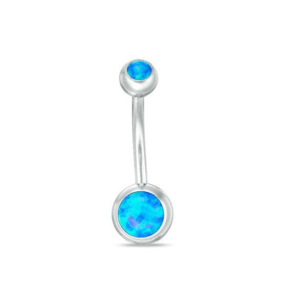Banter Stainless Steel Blue Acrylic Belly Button Ring 14G 7 16 CoolSprings Galleria