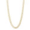 Thumbnail Image 1 of 160 Gauge Diamond-Cut Curb Chain Necklace in 10K Solid Gold - 24"