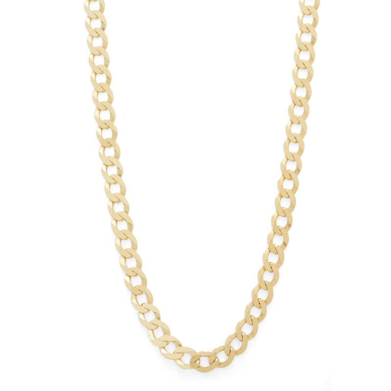 160 Gauge Diamond-Cut Curb Chain Necklace in 10K Solid Gold - 24"