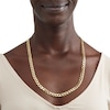 Thumbnail Image 2 of 160 Gauge Diamond-Cut Curb Chain Necklace in 10K Solid Gold - 24"