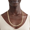 Thumbnail Image 3 of 160 Gauge Diamond-Cut Curb Chain Necklace in 10K Solid Gold - 24"