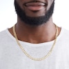 Thumbnail Image 4 of 160 Gauge Diamond-Cut Curb Chain Necklace in 10K Solid Gold - 24"