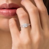 Thumbnail Image 3 of Composite Diamond Accent Square Promise Ring in 10K White Gold