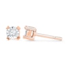 1/20 CT. T.W. Diamond Accent Solitaire Stud Earrings in 10K Rose Gold