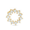Cubic Zirconia Small Open Circle Necklace Charm in 10K Gold