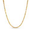 Thumbnail Image 0 of 023 Gauge Diamond-Cut Figarope Chain Necklace in 10K Gold - 22"
