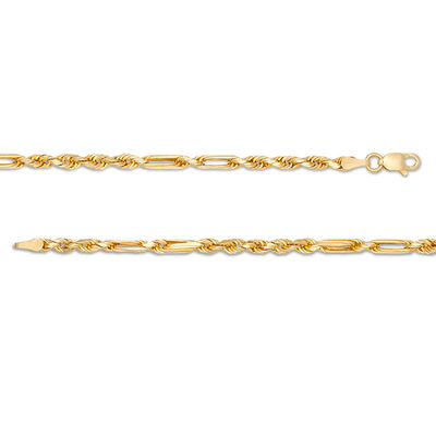 023 Gauge Diamond-Cut Figarope Chain Necklace in 10K Gold