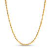 Thumbnail Image 1 of 023 Gauge Diamond-Cut Figarope Chain Necklace in 10K Gold - 24"