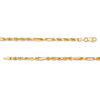 Thumbnail Image 2 of 023 Gauge Diamond-Cut Figarope Chain Necklace in 10K Gold - 24"