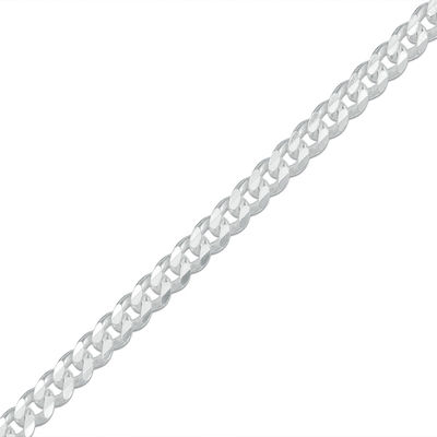 Made in Italy 080 Gauge Curb Chain Anklet in Sterling Silver - 10"