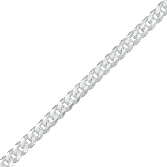 Made in Italy 080 Gauge Curb Chain Anklet in Sterling Silver - 10"