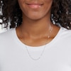 Thumbnail Image 3 of 10K Solid White Gold Box Chain - 20"