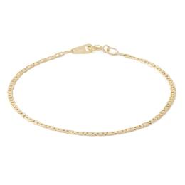Child's 040 Gauge Valentino Chain Bracelet in 10K Hollow Gold - 6&quot;