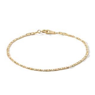 Child's 040 Gauge Valentino Chain Bracelet in 10K Hollow Gold - 6"
