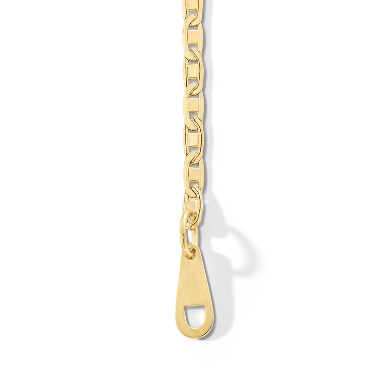 Child's 040 Gauge Valentino Chain Bracelet in 10K Hollow Gold - 6"