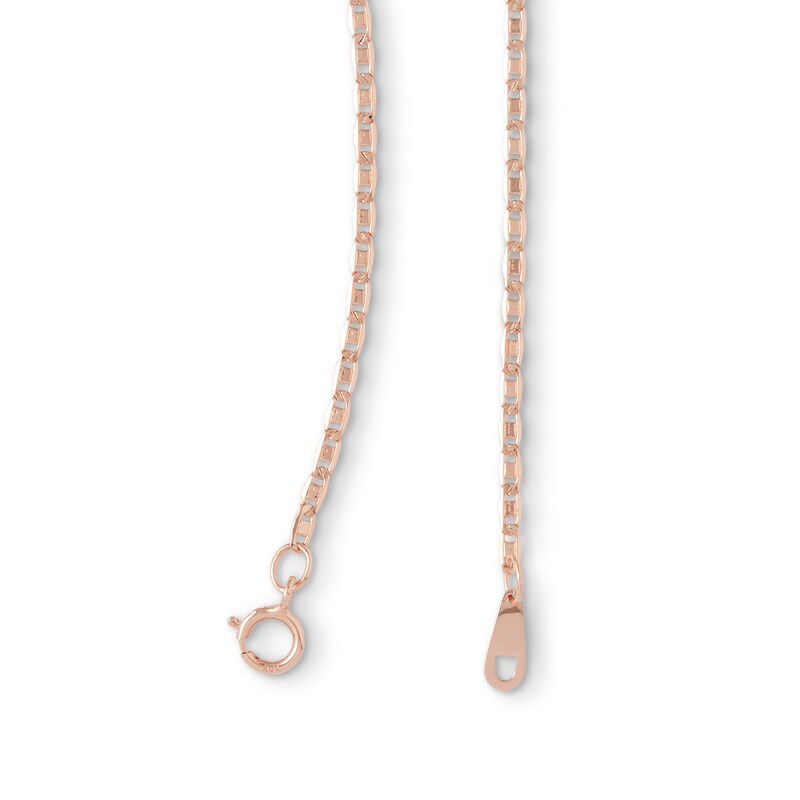 10K Hollow Rose Gold Valentino Chain - 18"